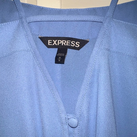 Express size M off the shoulder light blue blouse - Picture 3 of 3